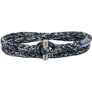 Pig & Hen - Rope Bracelets - Navy-Ivory-Violet Blue | Silver Tiny Tiny